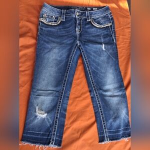 Stylish Blue Distressed Women Jeans 27